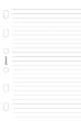 Filofax Pocket Ruled Note Paper White 100 Pack