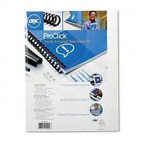 GBC(R) ProClick(R) Regency™ Back Cover Do-It-Youself Presentation Kit, 5 16in.... by GBC
