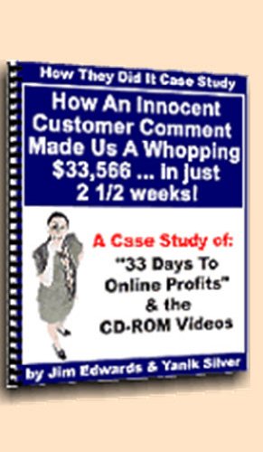 33 Days To Online Profits' Case Study 41HFG uAH1L. SL500 internet home business: 33 Days To Online Profits' Case Study