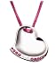 Sterling Silver and Crystal Heart Pendant on Satin Cord, 16" by Paris Hilton