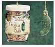 The Famous German Christmas Pickle in Glass Jar Holiday Ornament Set
