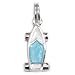 Sterling Silver Enamel Skateboard Charm