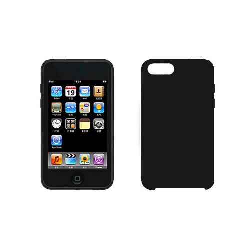 Black Silicon Skin Cover Case Cell Phone Protector for Apple iPhone 3G i-phone