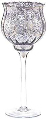 Silver Chalice Goblet Tealight Candle Holder