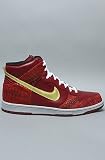 Nike The Dunk High Sneaker in Burgundy & Gold,Sneakers for Men