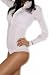 Fashion Blusenbody/Business Bodybluse in Weiß Gr.S