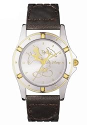 Disney Men's MU2559-MT Mickey Mouse Braided Leather Strap Watch