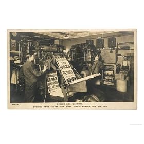 Rotary Bill Machines Printing off Copies of the Evening News to Celebrate the 10000th Edition Art Giclee Poster Print, 40x30