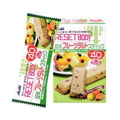 【アサヒフードアンドヘルスケア】リセットボディ 豆乳フルーツタルトスティック 2本入り×6袋
