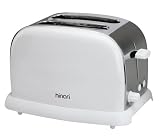 Hinari HTT043 2 Slice 2 Slot Toaster - White Stainless Steel