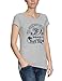 TOM TAILOR Denim Damen T-Shirt 10228260971/NOS logo shirt, Gr. 40(L), Grau (2051)