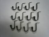 Wrought Iron Hooks-Hammerins-One Dozen Small-Hand Made