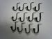 Wrought Iron Hooks-Hammerins-One Dozen Small-Hand Made