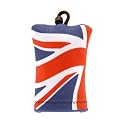 Spudz SPFD20-G41 10x10 Micro Fibre Lens Cloth In Pouch -Union Jack Flag