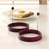 ProCook Aubergine Silicone Egg Ring Twin Pack
