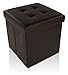 Dualplex Foldable Tufted Storage Ottoman Cube 15 X 15
