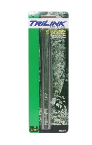 TriLink 3/16 Chain Saw Blade Sharpening File - 2 Pack #3162M