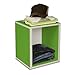 Way Basics Cube Plus Cubby Organizer (Tool-Free Assembly and Uniquely Crafted from Sustainable Non Toxic zBoard Paperboard), Green