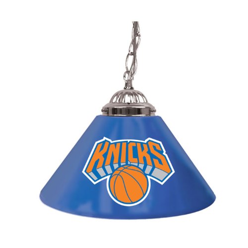 Trademark Poker NBA1200-NY New York Knicks NBA Single Shade Bar Lamp - 14 inch
