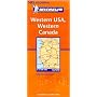 Carte RGIONAL Western USA, Western Canada de Collectif Michelin
