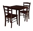 Winsome 94332 Groveland 3pc Square Dining Table with 2 Chairs