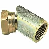 Buyers 1/4in. F NPSM x 1/4in. F NPTF 45 Degree Swivel Adapter