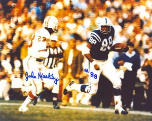 John Mackey Signed Baltimore Colts 8x10 Photo