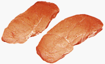 USDA Prime Nature Veal Cutlets from Leg Sliced Thin Italian Style 4-to 5 slices per pound by Gourmet Burgers