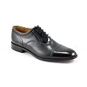 Loake Woodstock Mens' Black Leather Lace-up Shoes
