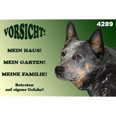 Metall - Warnschild Australian Cattle Dog