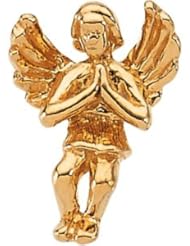 14K Yellow Gold Praying Angel Lapel Pin