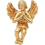 14k Yellow Gold Praying Angel Lapel Pin 12x9mm - JewelryWeb