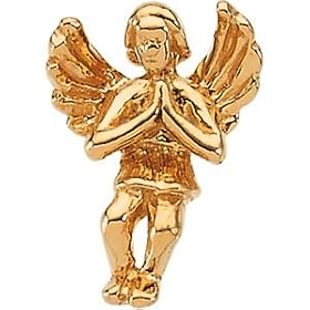 14k Yellow Gold Praying Angel Lapel Pin 12x9mm by JewelryWeb