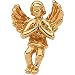 14K Yellow Gold Praying Angel Lapel Pin