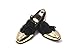 Smythe and Digby Limited Edition Gold Toe Cap Black Suede Tassel Loafers Princely
