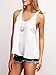 ROMWE Women's Crochet Lace Racerback Tank Top