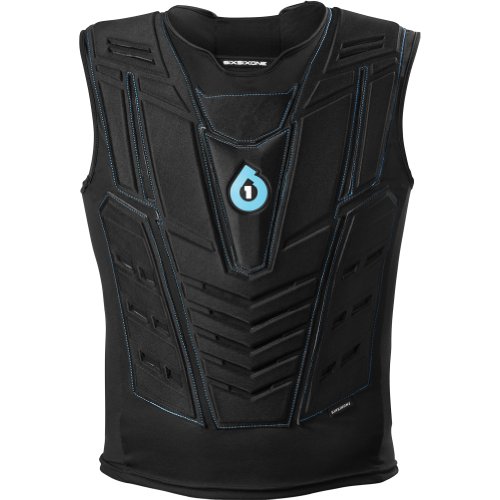 SixSixOne Moto Air Vest Adult Lightweight Protector MX Motorcycle Body Armor - Black / Large/X-Large On Sale