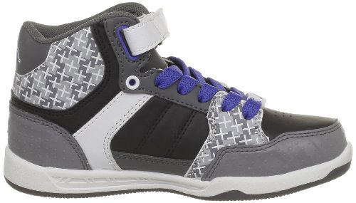 Kappa Skom, Chaussures montantes garçon - Noir (Black/Dk Grey/White/Blue), 28 EU
