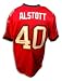 Mike Alstott Tampa Bay Buccaneers Autographed Reebok Red Jersey with A-Train Inscription