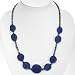 Handmade Silver Lapis Lazuli and Jade Necklace