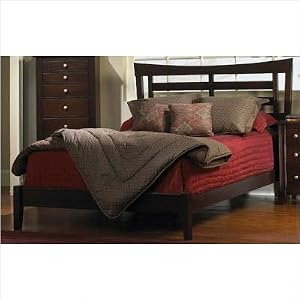 Lifestyle Maple Slat Bed Finish: Antique White, Size: King