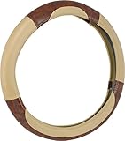 Bell Automotive 22-1-97006-9 Tan Deluxe Burl Wood Hyper-Flex Core Steering Wheel Cover