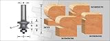 Amana 54160 Corner Beading Router Bit - Ball Bearing Guide, 1/4-in Shank, 1/8-in Radius