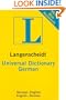 Universal German Dictionary: German-English, English-German (Langenscheidt Universal Dictio)