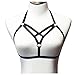 Jelinda Women Harness Elastic Cupless Cage Bra Hollow Out Strappy Crop Top (1)