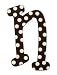 My Baby Sam Polka Dot Letter n, Brown/White