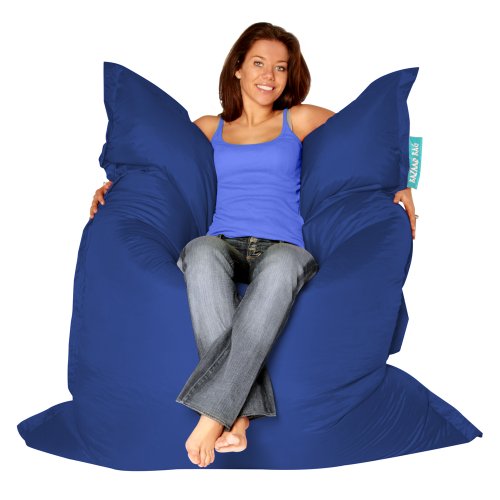 BAZAAR BAG ® - Giant Beanbag BLUE - Indoor & Outdoor Bean Bag - MASSIVE 180x140cm - GREAT for Garden top Garden Furniture product BAZAAR BAG ® - Giant Beanbag BLUE - Indoor & Outdoor Bean Bag - MASSIVE 180x140cm - GREAT for Garden picture