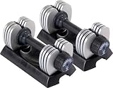 Stamina 50 Pound Versa Bell II Adjustable Dumbbell Pair