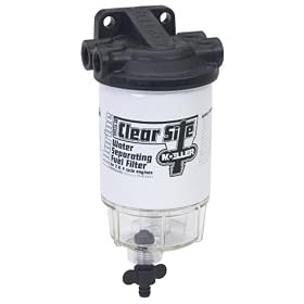 Moeller Clear Site Water Separating Fuel Filter System for Inboard Motors (3 8 NPT,... by 
