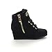 LINK PEGGY-53K Children Girl's Comfort Lace Up Hidden Wedge Sneakers
